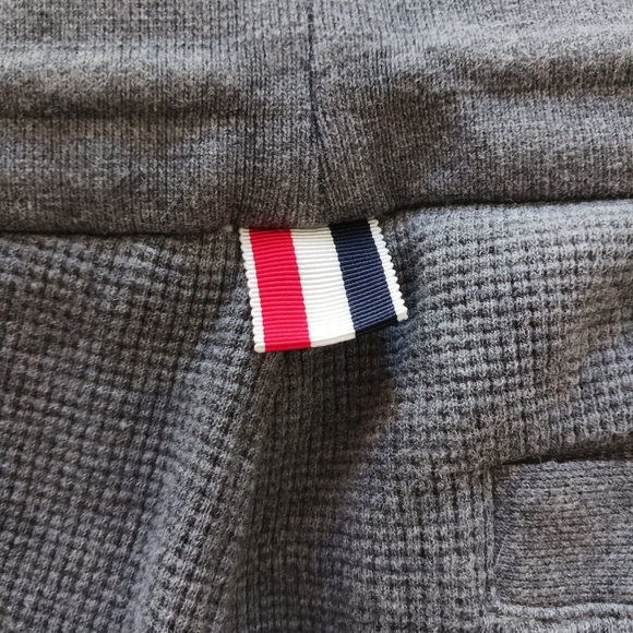 Thom Browne Gray Wool Knit Jogger Pants ,sweatpants Size 0